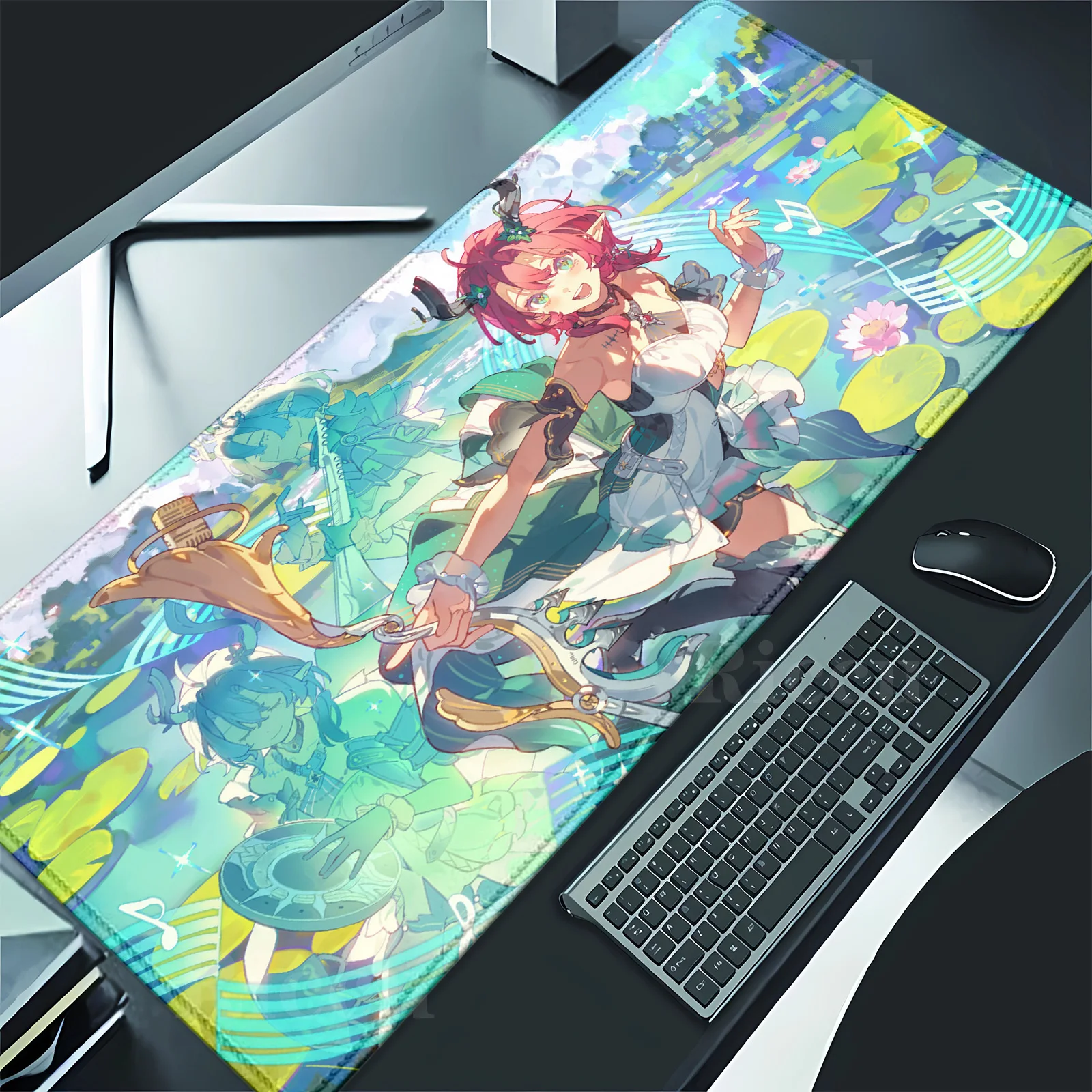 PC Wuthering Waves CIACCONA Mauspad PC Teile XXL E-Sport Teppich Tastatur Maus Stich Mauspad Schreibtischmatten Gaming Zubehör