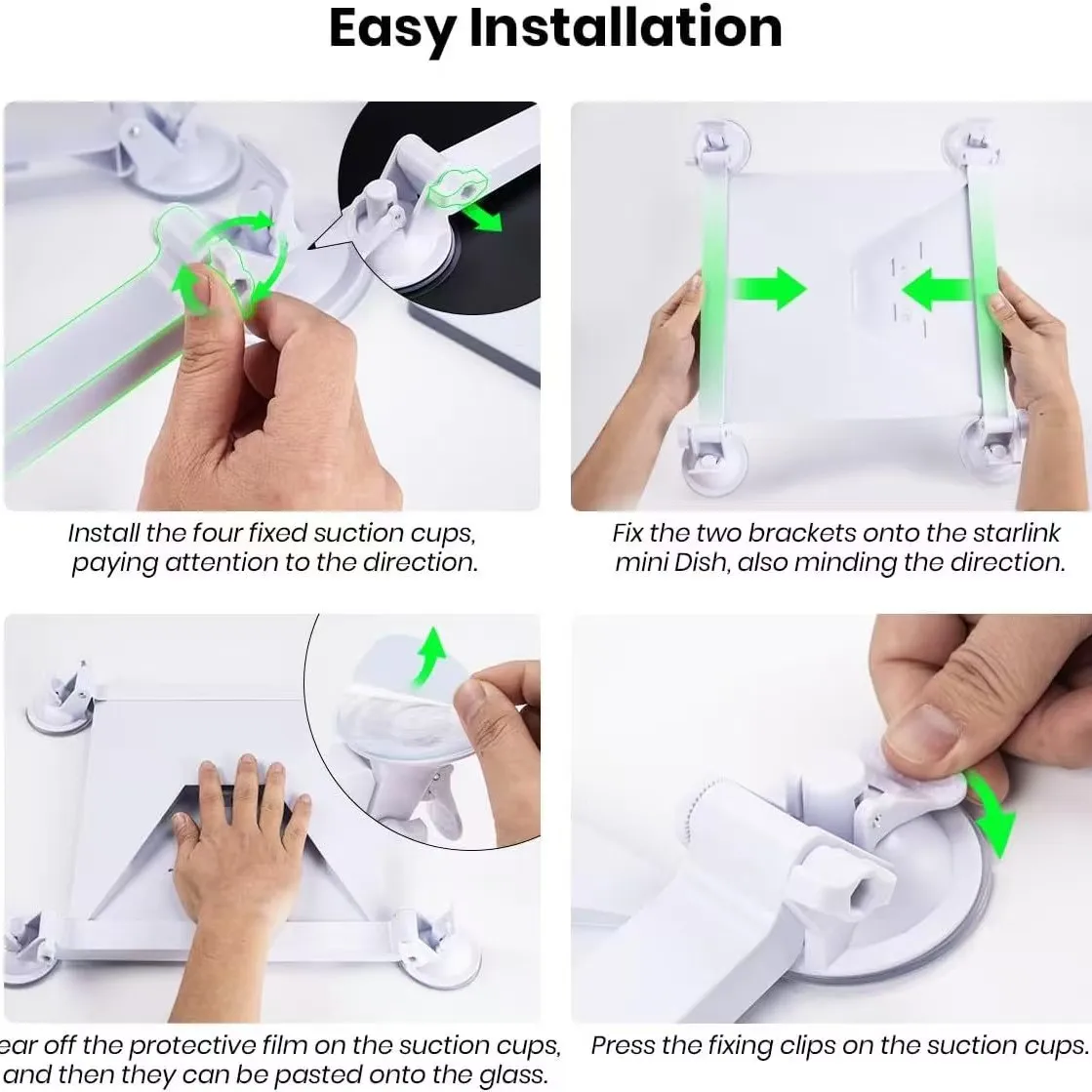 스타링크 미니 선루프 석션 마운트 브래킷 |   스타링크 미니컵 마운트 키트 차량용 윈도우 |