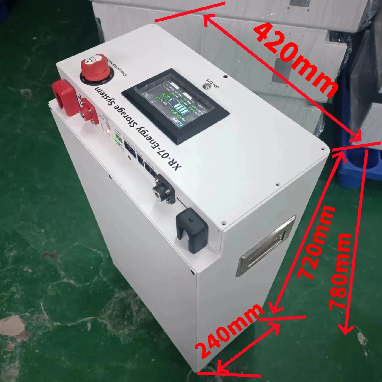 XR07-48V280AH Power Box LiFePO4 Battery Case Solar Home Energy Storage 16S 51.2