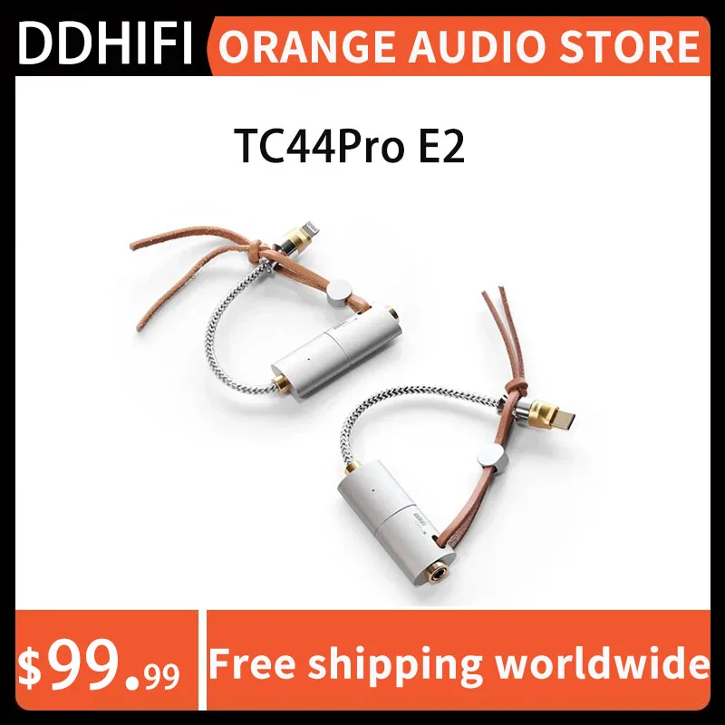 

DD ddHiFi TC44Pro E2 USB-C / Light-ning to 4.4mm Balanced USB DAC & AMP With Two CS43131 Decoding and Two ES9603Q Amp Chips