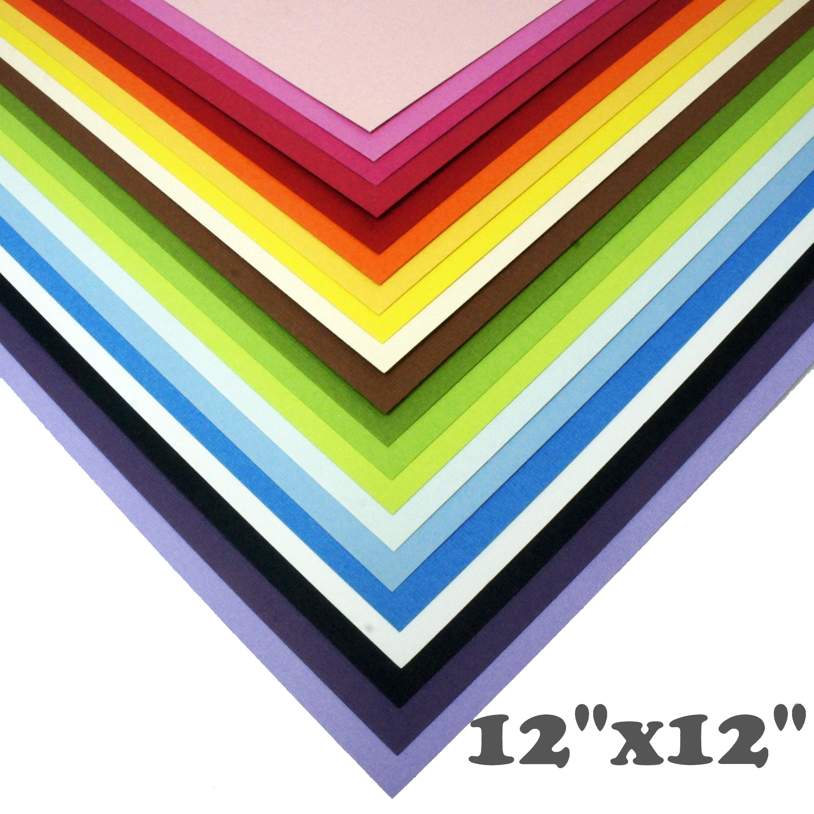 12x12SmoothCardstock75colors216gsmPremiumColouredPaperDye