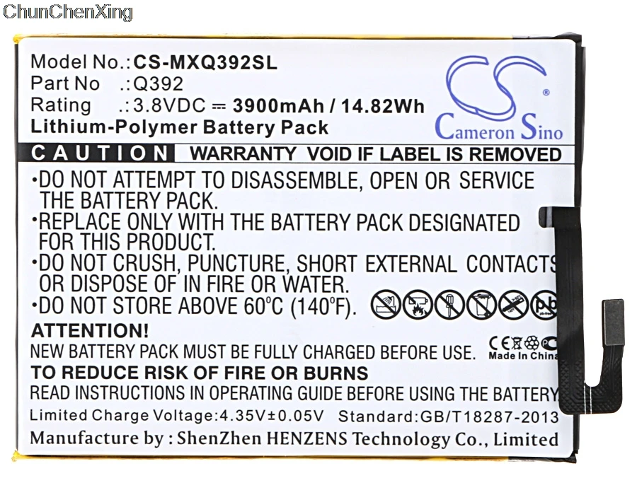 

Cameron Sino 3900mAh Battery for Micromax Canvas Juice 3, Q392