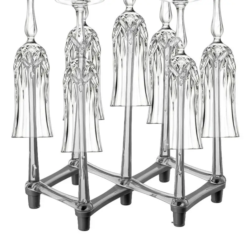 Glass Bottle Drying Rack Bottle Drying Rack Drinking Glass Drainer Stand Adjustable Reusable With Non-Slip Bottom
