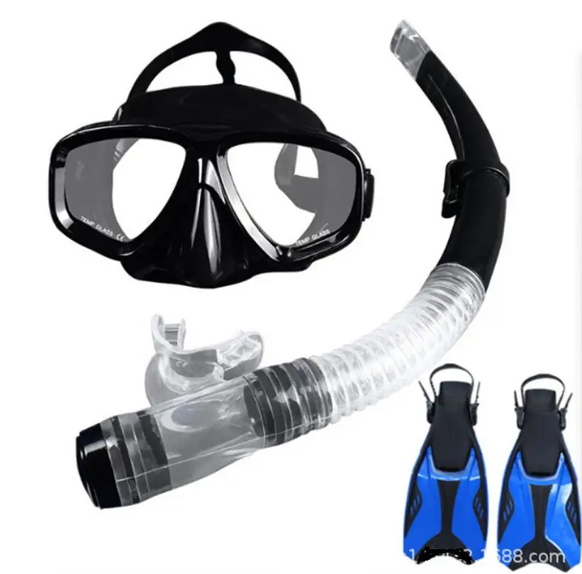

Scuba Snorkeling Snorkel Dive Diving Breath Mask + fins