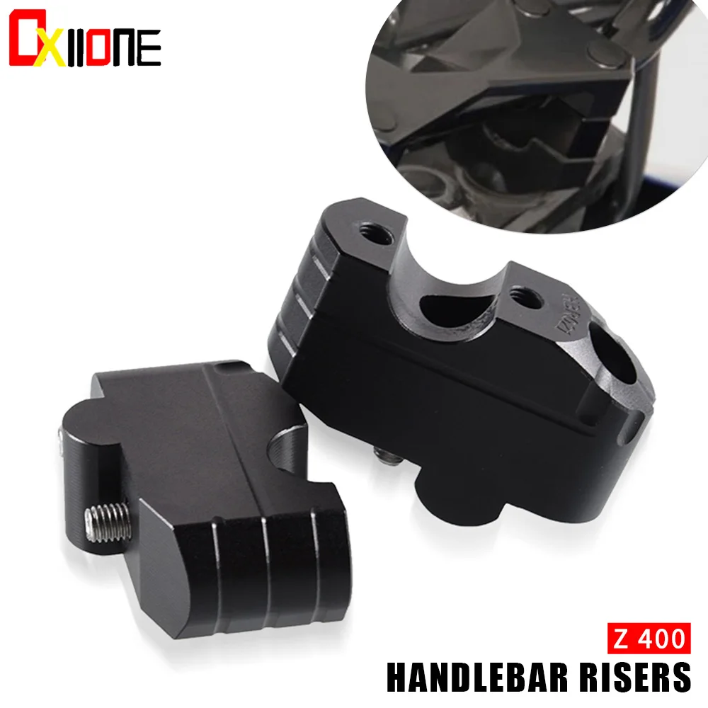 

FOR KAWASAKI Z 400 Z400 Handle bar Risers CNC Aluminum Motorcycle Accessories Handlebar height increase Handlebar Riser