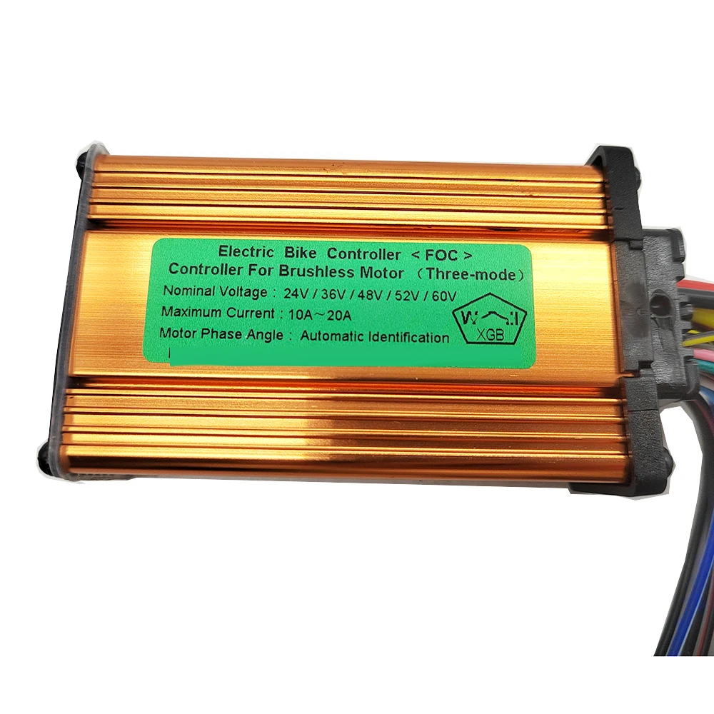 Electric Bike/Bicycle E-bike E-scooter Brushless Controller 24V 36V 48V 60V 350W 10A 12A 15A 18A 20A with Twist Thumb Throttle,electric bike parts,electric bike controller,electric scooter controller,electric scooter parts