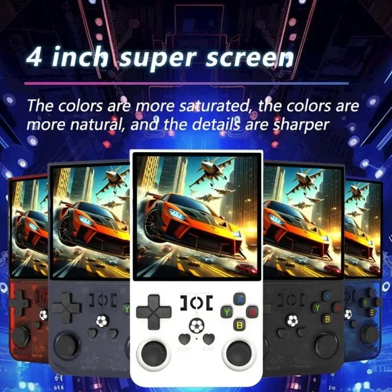 Dispositivo di gioco portatile Retro Design R36Max con schermo da 4 pollici, compatibilità con diversi simulatori e qualità audio nitida (X7JC)._voghion.com
