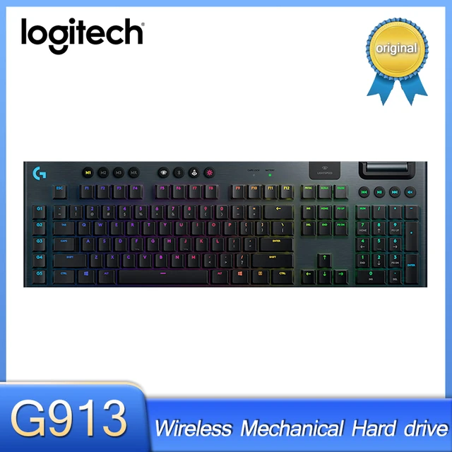 Logitech G913 LIGHTSPEED Wireless Bluetooth Mechanical Gaming 