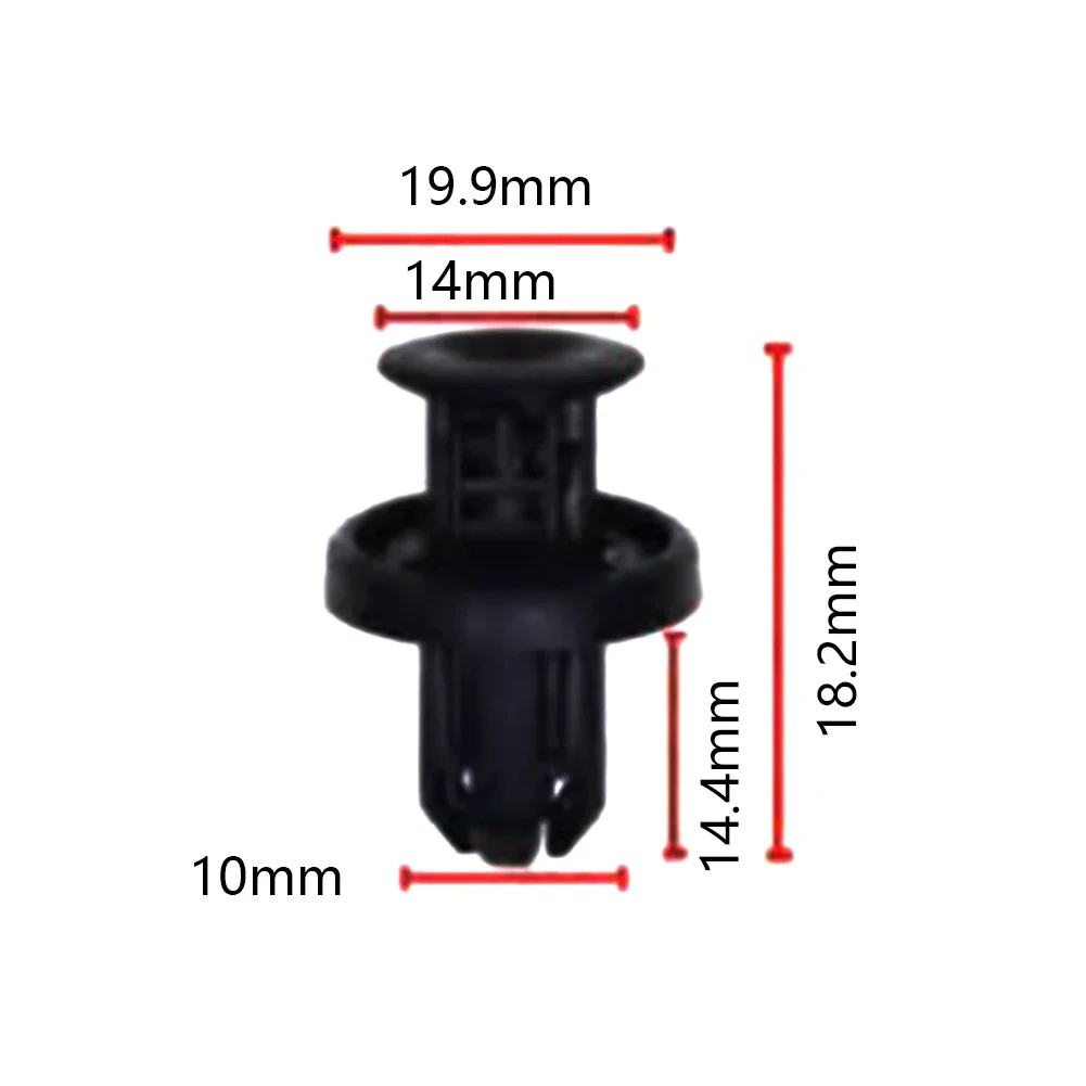 25 Bumper & Wheel Retainer Clips – For Honda Acura – Replaces 91505-TM8-003 – Nylon