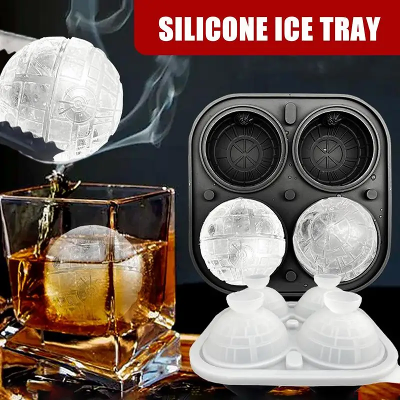 Ice Cubes Trays Silicone Ice Cubes Molds For Freezer With Lid Reusable Whiskey Mold Ball Diamond Mold