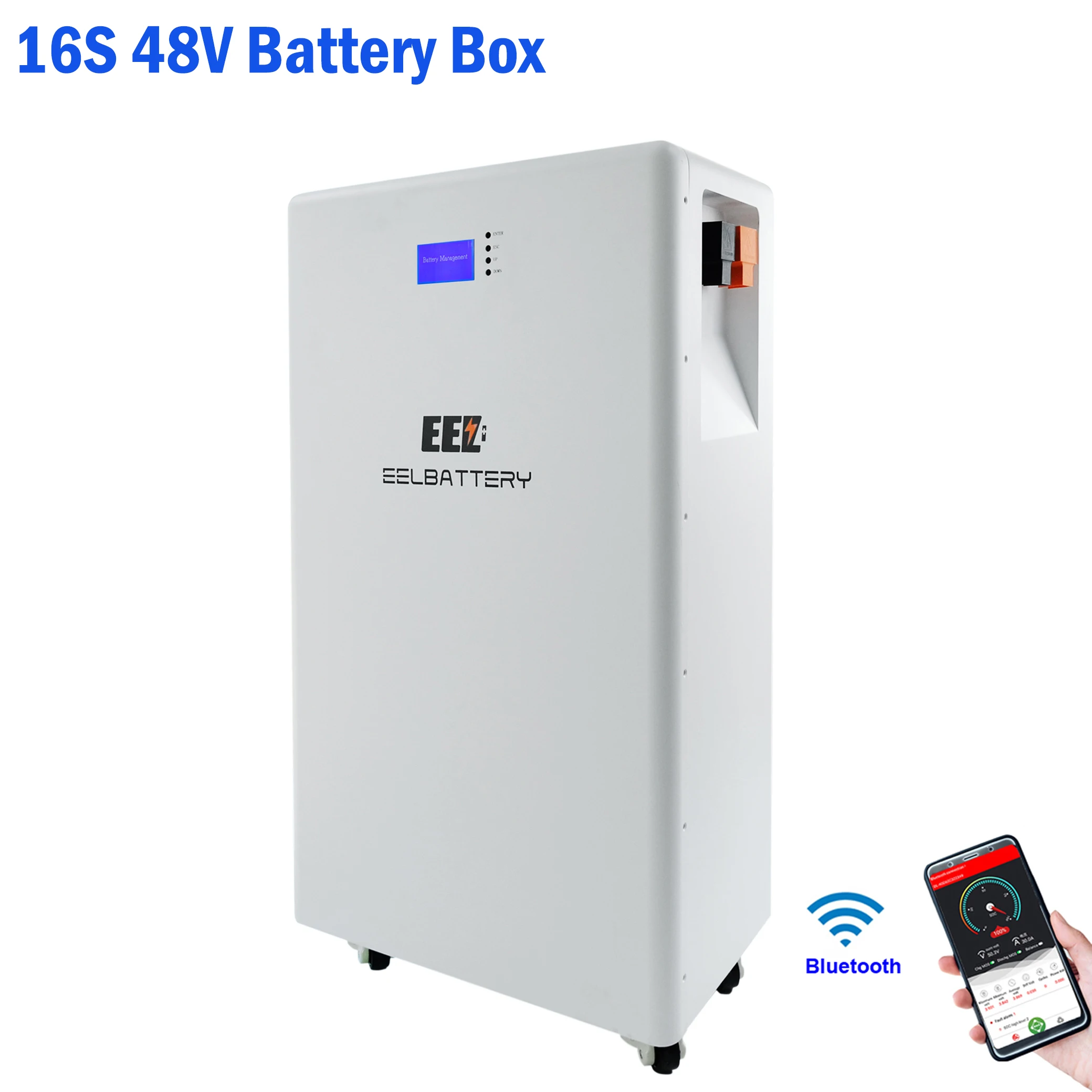 Eel 16s 48v Battery Case Box For Diy Solar Energy Storage System Lifepo4 230ah 280ah Power Bank