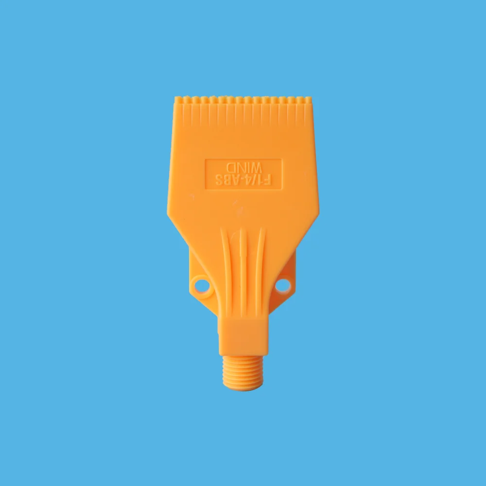 Plastic Air Knife Air Blowing Drying Flat Fan Nozzle Male Thread Wash Jet Nozzle Plastic Blowing ABS 727