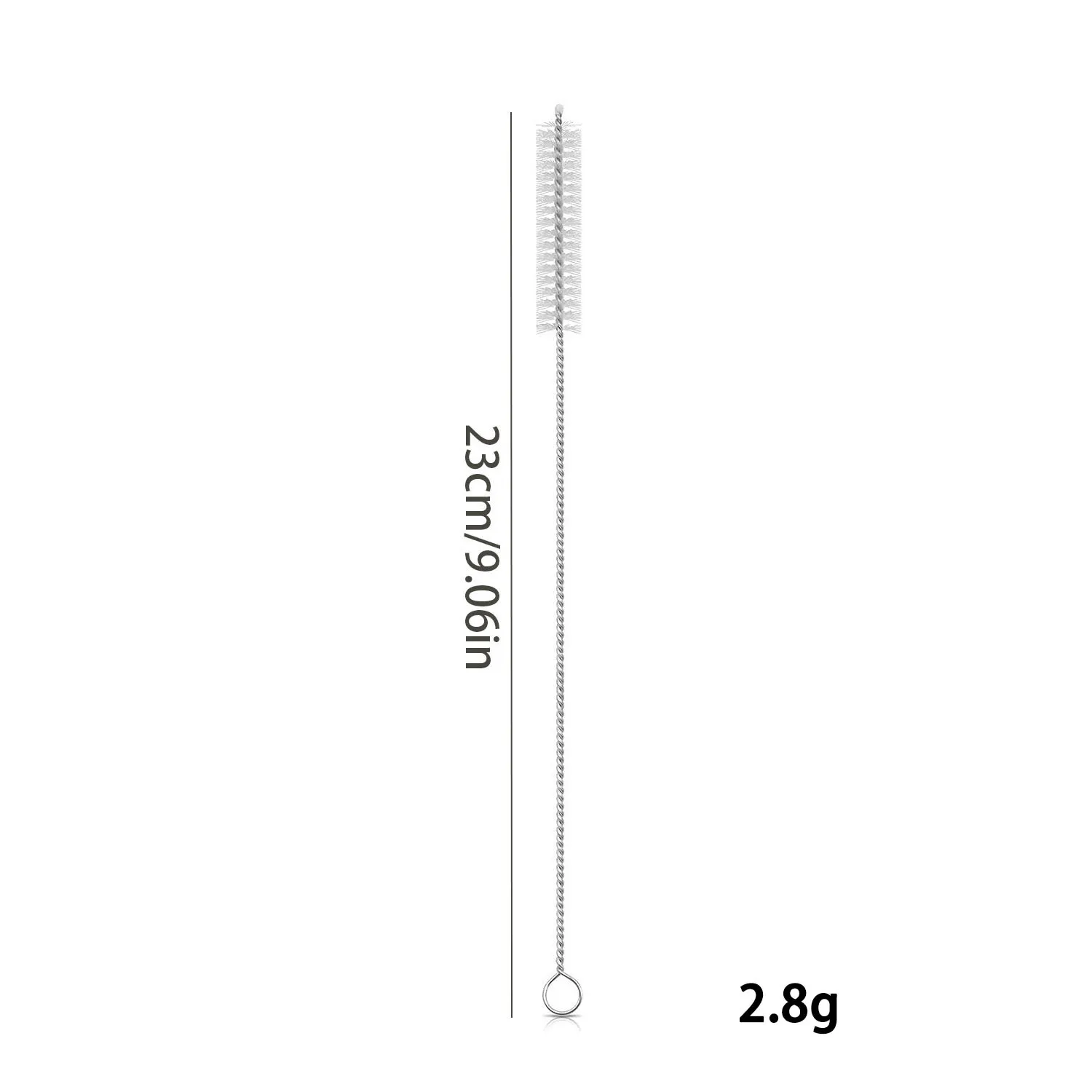 30cm Reusable Silver Stainless Steel Drinking Straw
