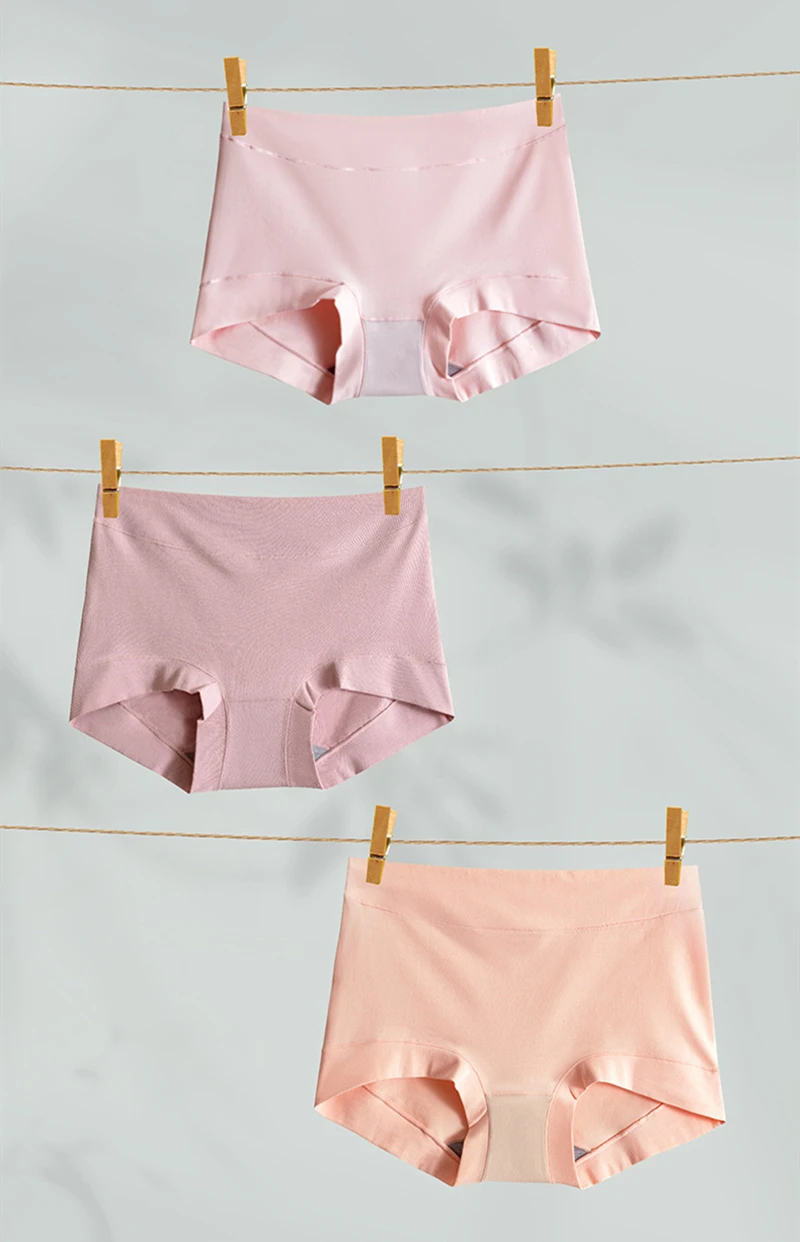 2pcs Women Cotton Panties High-Rise Plus Size M-4XL Female Underwear Boxers Shorts Comfort Underpants Sexy Intimates Lingerie