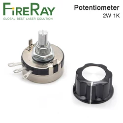 FireRay WTH118 DIY Kit Parts Linear Potentiometer 2W 1K Ohm for Co2 Laser Power Supply