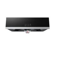 180W Home Kitchen Range Hood Tempered Glass Large Suction Range Hood Top Suction Automatic Cleaning Range Hood 1