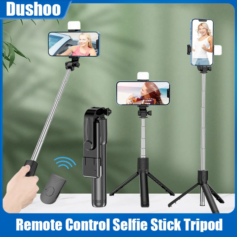 Remote Phone Holder Bracket Extendable Tripod Wireless Selfie Stick Tripod Stand for iPhone Mobile Phone Tiktok Live Streaming