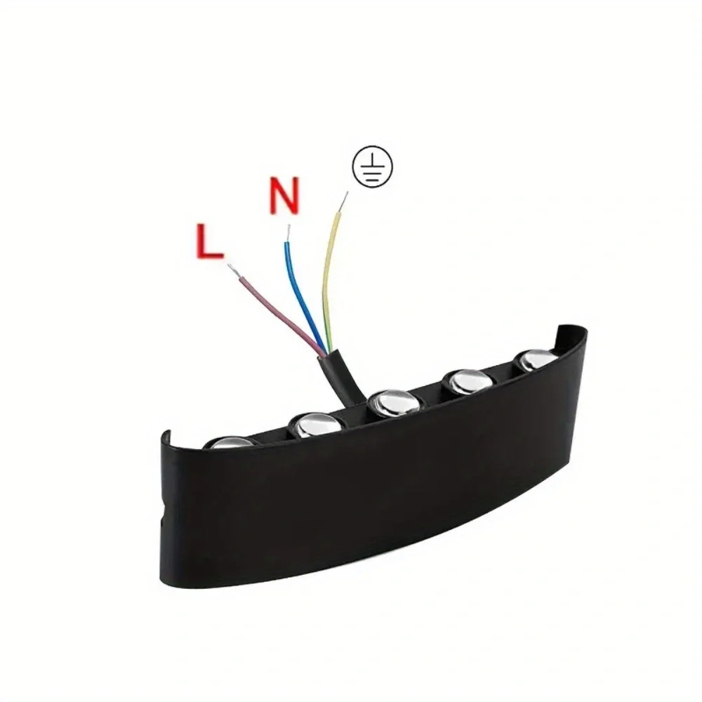 MARPOU 야외 방수 벽 램프, IP65 벽 조명, 가정용 AC110-220V, 정원 조명, 야외 조명 장식, 2 W, 4 W, 6 W, 8 W, 10W