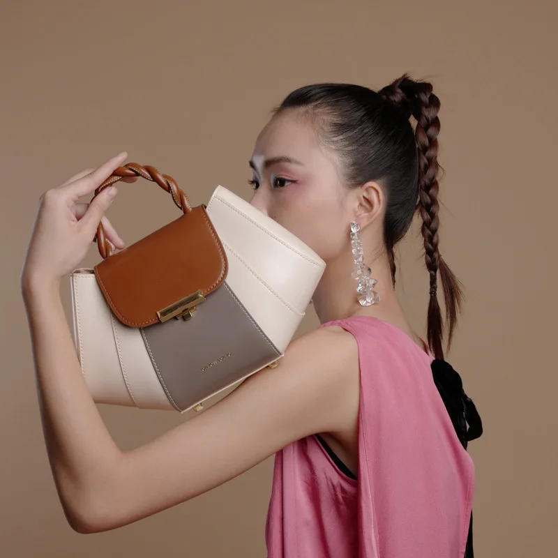Bolso Bandolera De Piel Auténtica Black Con Ofertas En