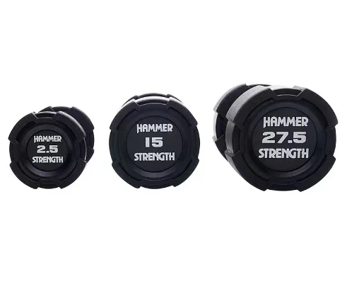 3010 Hammer Rubber Dumbbell