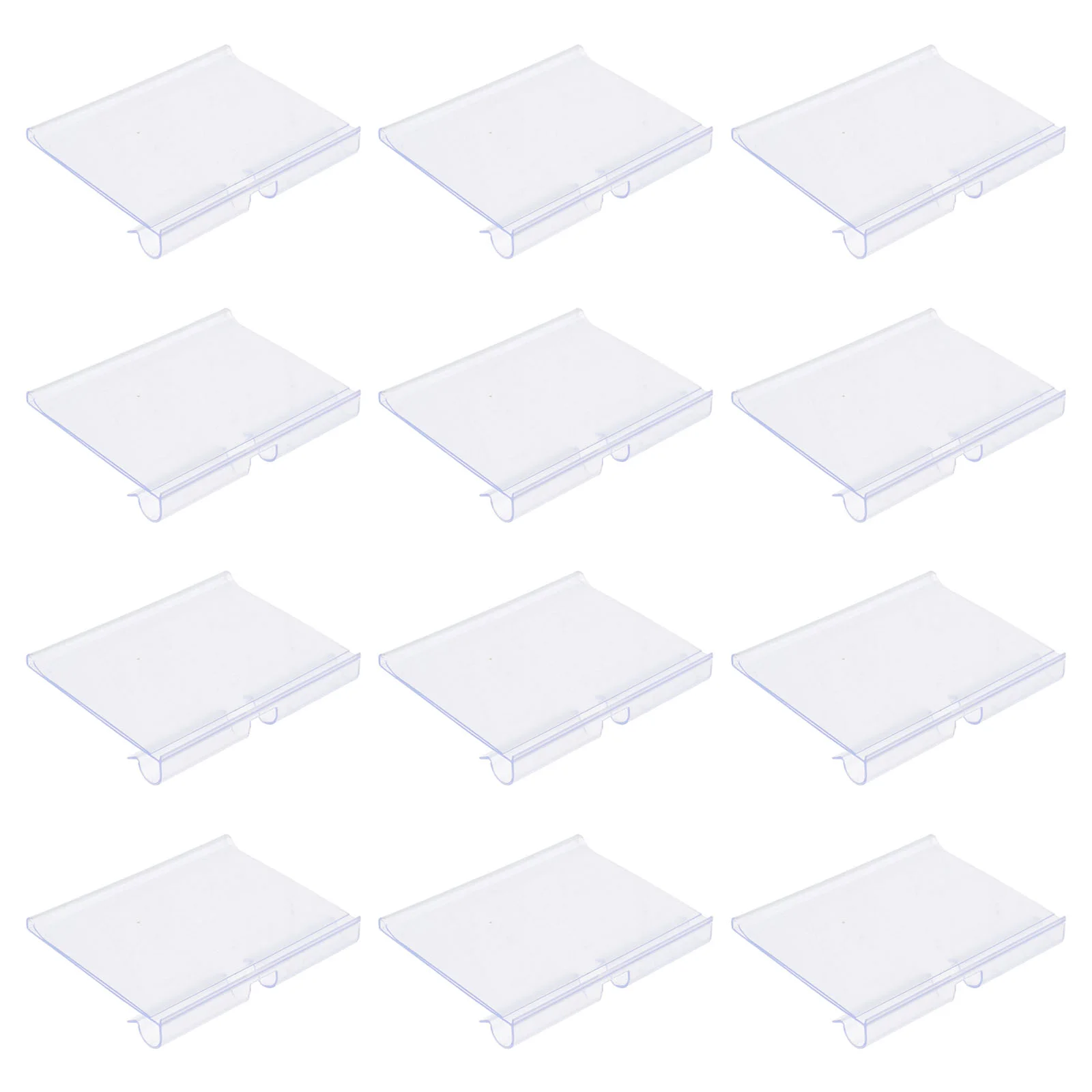 30Pcs Clear Label Holders, Wire Shelf Retail Price Label Merchandise Sign Display Holder Shop Shelf Label Holder label holder shape acrylic holders price tag retail sign display stand shelf brackets