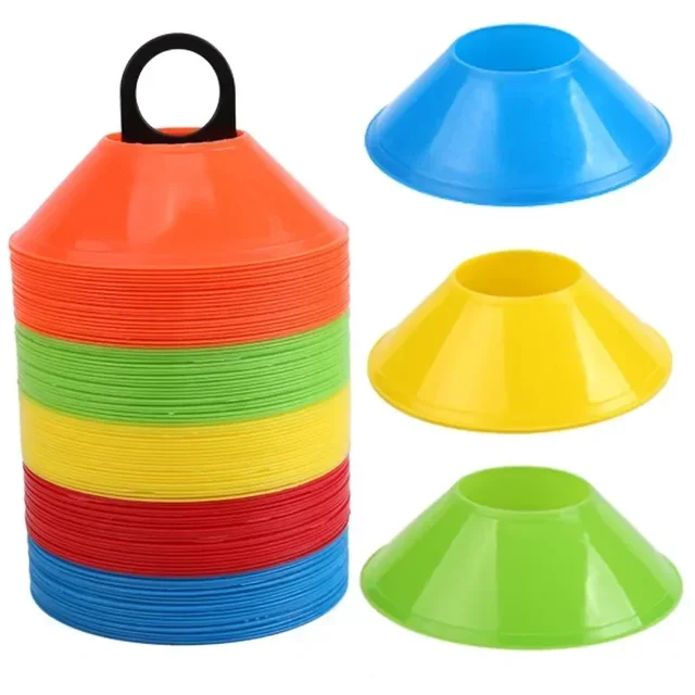 10pcs Football Training Sign Disk Obstacle Sign Cone Kids/Adult Agility Exercise Obstacle Avoidance Football Sports Accessories 6