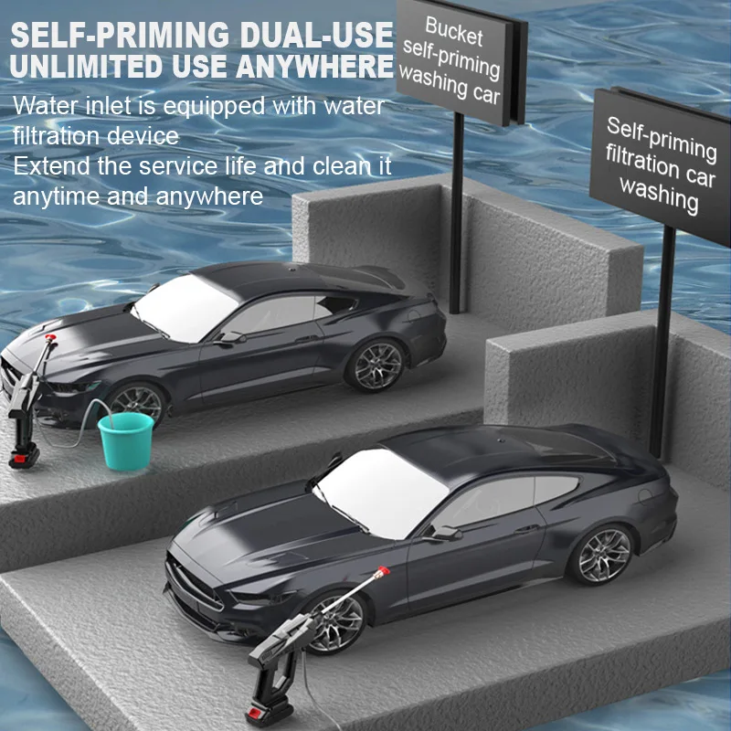 Tp 300W 30Bar Wireless Car Washer High Pressure Car Wash Spray Water Gun Portable Car Washing Machine for Car Home Clean 3