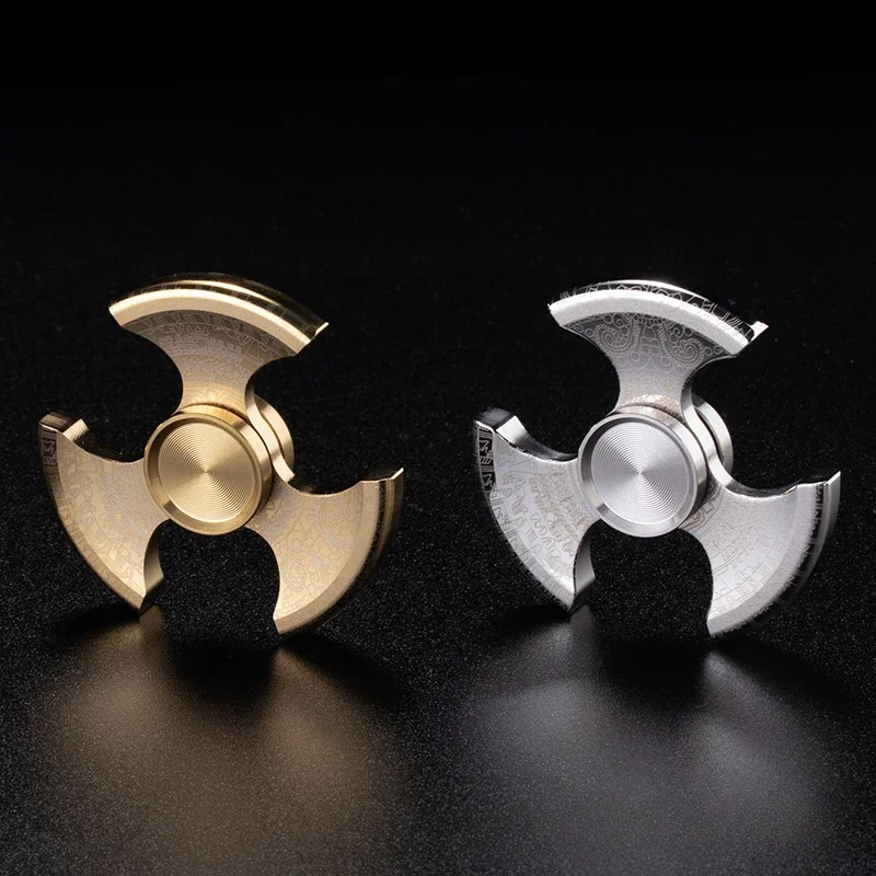 Stainless Steel EDC Fidget Spinner Luminous Stress Relief Toy Spinning Top Tip Antistresse Gyroscope Decompression Children Girl