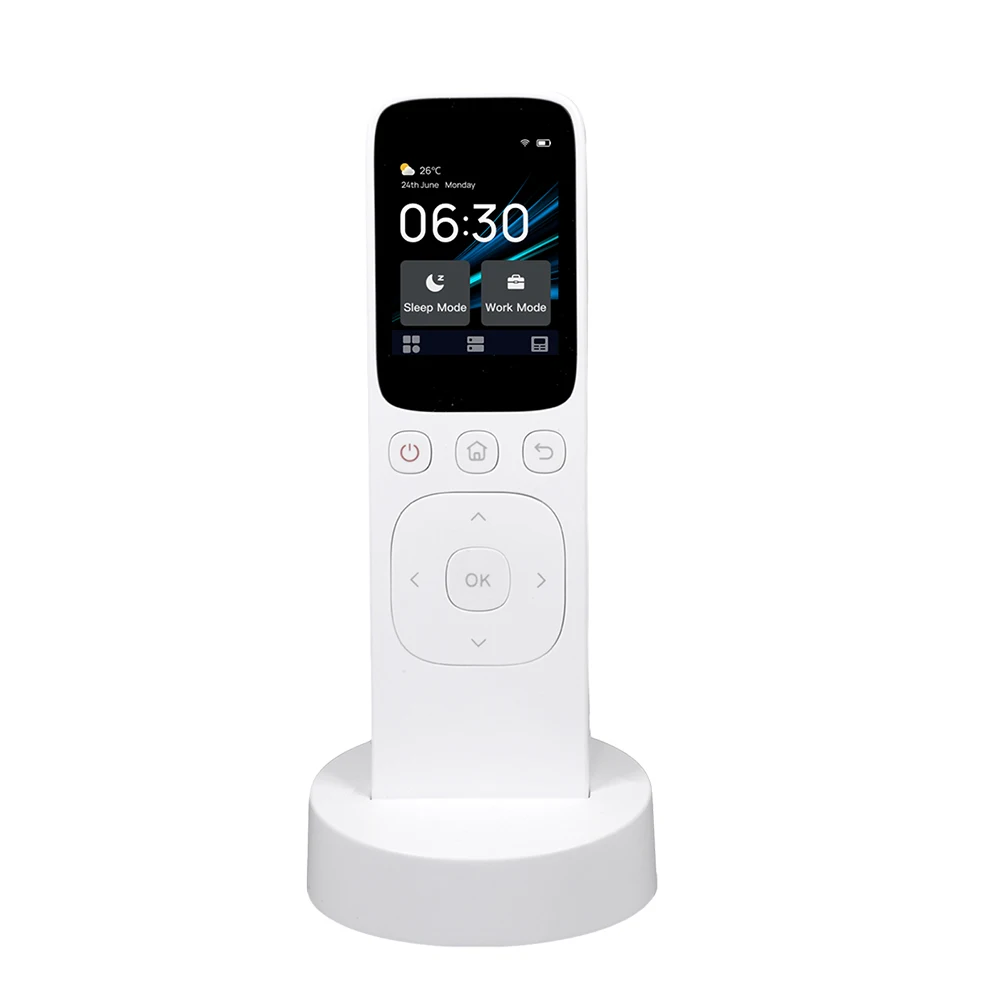 

Tuya Smart Wifi Central Control Panel With Touch Screen Handheld Universal IR Remote Hub Infrared Control For Home Devices