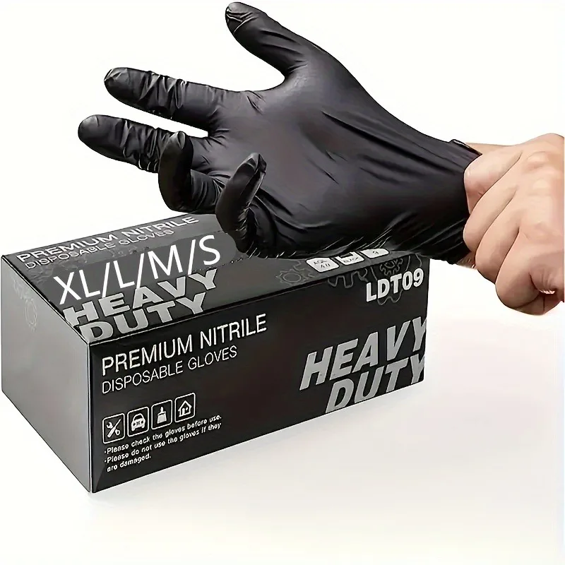 Disposable Gloves Disposable Nitrile Gloves Disposable Plastic Gloves 100 Disposable Nitrile Gloves Durable Household Cleaning Gloves Waterproof Gloves For Kitchen Cleaning Tattoos Hair Coloring