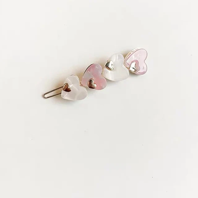 Korean Style Hollow Love Heart Hairpin Barrettes Sweet Hair Clips For Woman Girl Fashion Hair Accessories Styling Tools E2