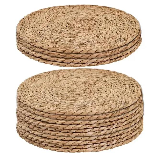 Handwoven Rattan Placemats Set 2