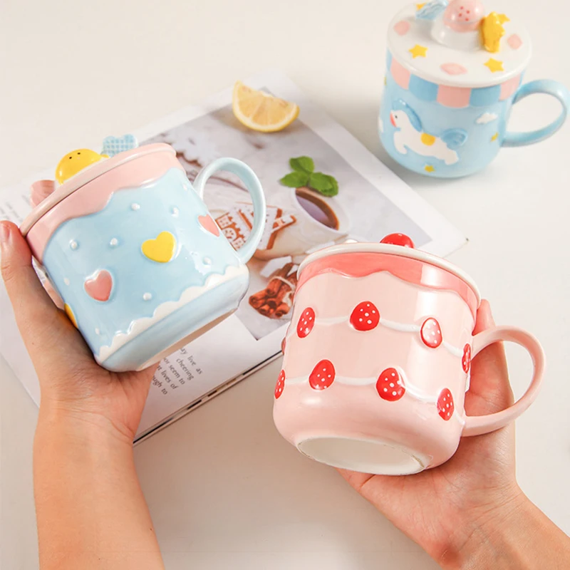 Générique Ceramic Boîte De Stockage En Forme De Fraise Avec