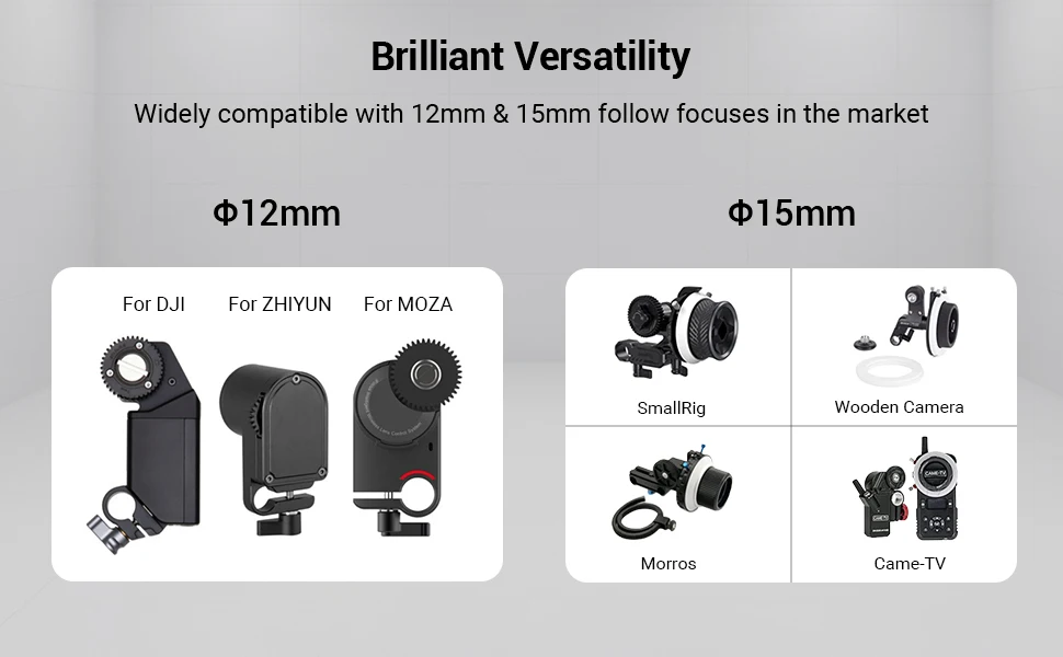 DSLR Camera Rail Rod 12mm to 15mm Rod Clamp Adapter Black Aluminum Alloy Rod for