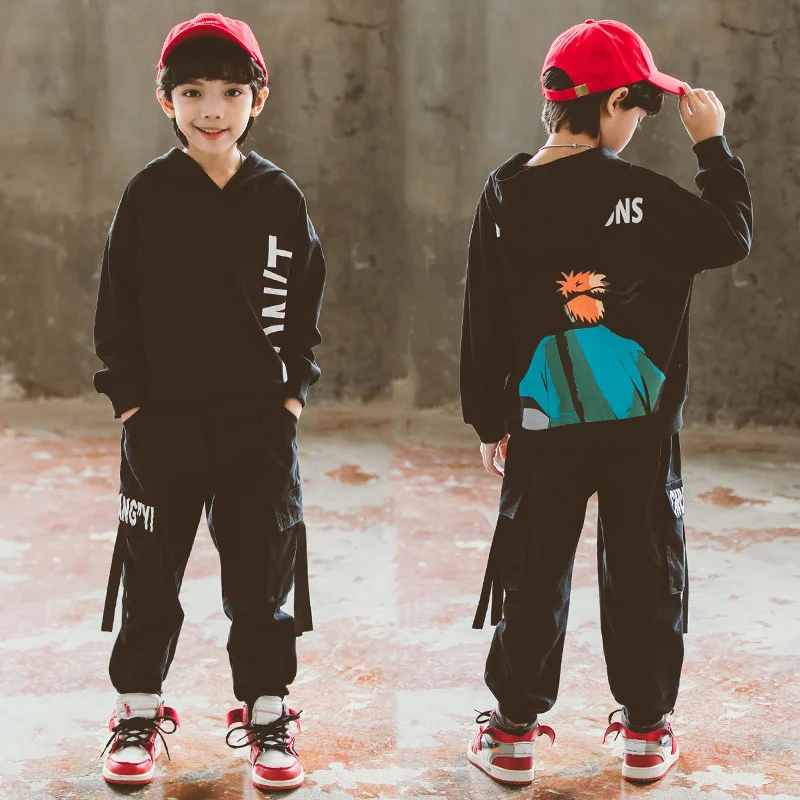 

Boys Suits Sweatshirts +Pants 2PCS/Sets 2022 Warm Thicken Winter Autumn School Plus Size Children Clothing