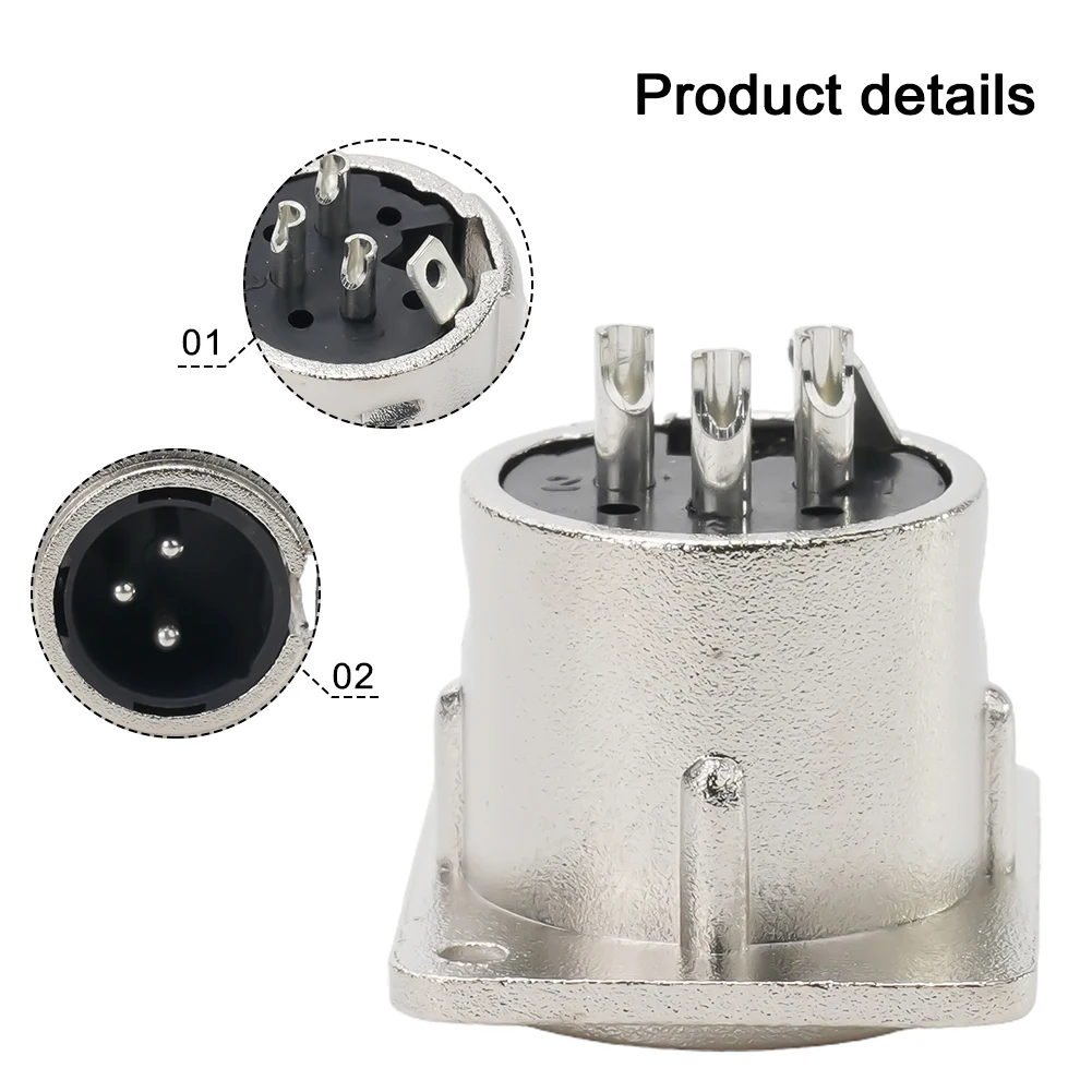 

XLR Plug XLR Socket 3 Pin XLR шасси, паяльные терминалы, мужской и женский металлический корпус, Панельное крепление высокого качества