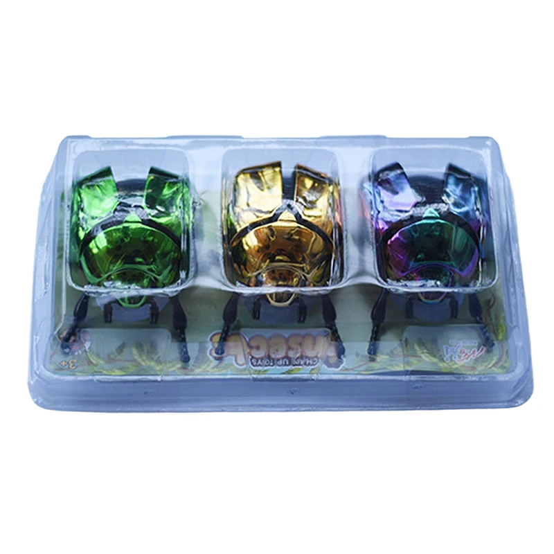 Scarab Beetle Children's Plastic Animals Toy Wind Up Beetle Bionic Toys Creative Prankster Animated Insect Model 1 Piece