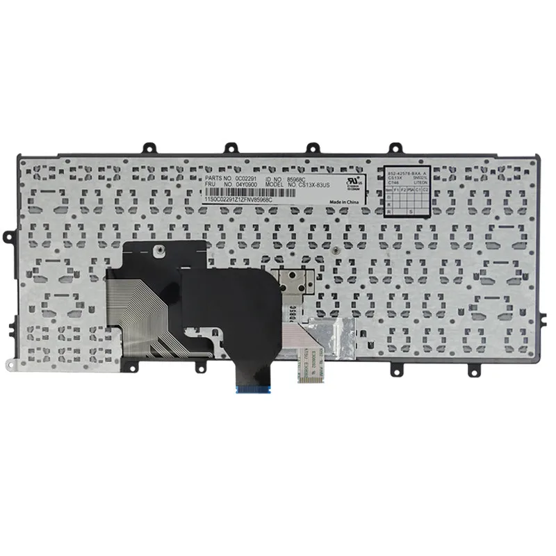 para Lenovo Thinkpad X230s X240 X240s X250 X250s X260 X270 Teclado Notebook Layout Eua 04y0900 04y0938 04x017 04x0213 04x0177 - Imagem 3