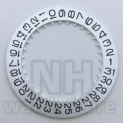 Luminous Watch Calendar Disc with Date Wheel for Modified Repair Tools - Black, White, Green, Blue Options (Bright silver)