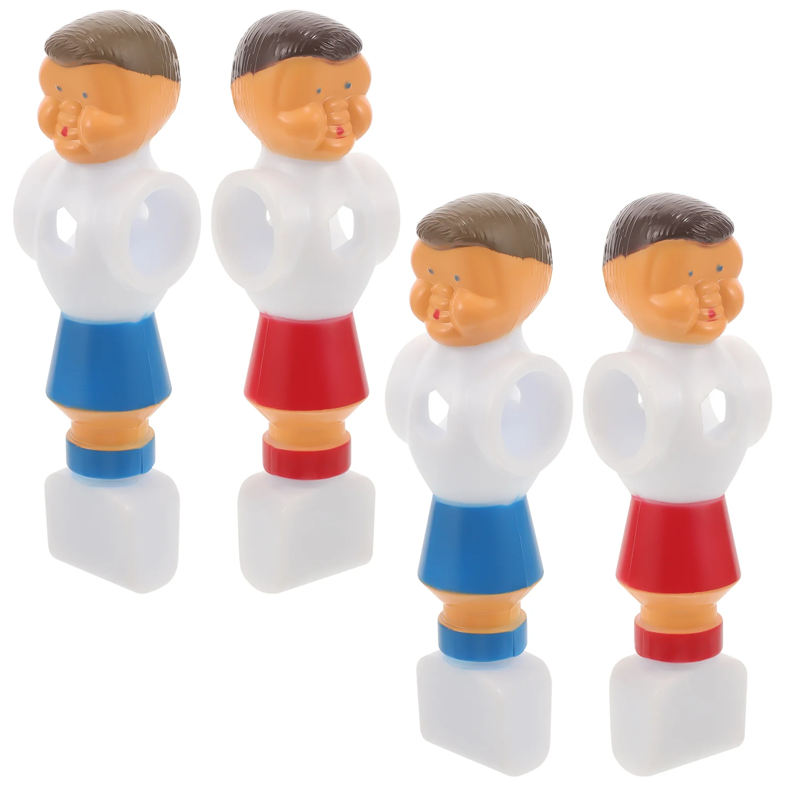 4 Pcs Table Football Replacement Soccer Player Desk Figures Color Reusable Foosball Parts Table Soccer Accessories