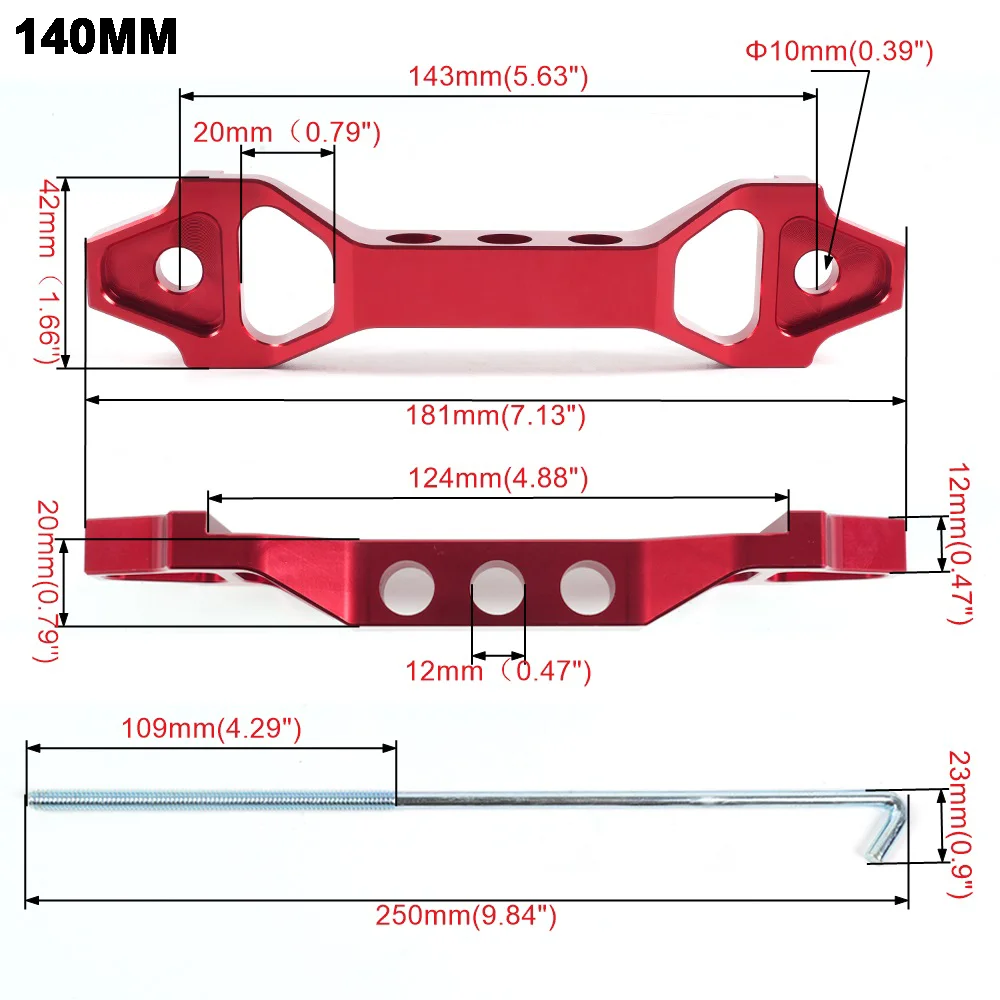 Billet Aluminum Car Battery Tie Down Mount Bracket Brace Battery Fasten Bracket Holder 140mm/190mm 14cm 19cm BTD038 battery tie down bracket
