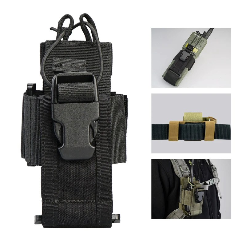 Radio Pouch Walkie Talkie Holster Nylon Waist Pack Belt Bag Pocket  Hunting Accessories 3