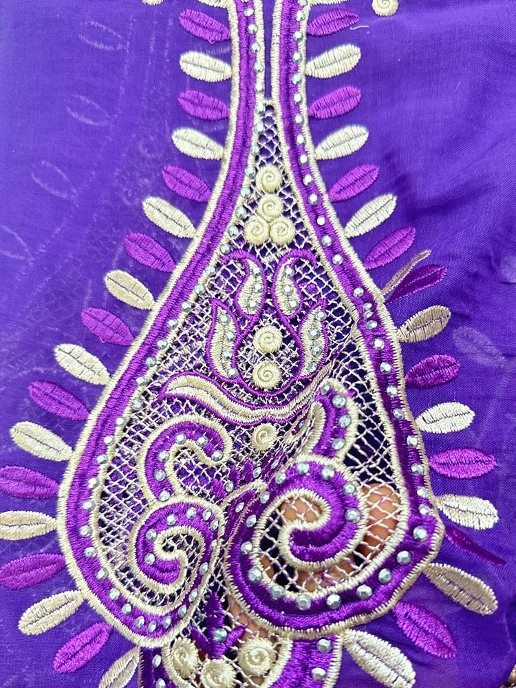 african muslim women scarf Scarf High Quality 100% Cotton Dubai African Women Islamic Scarf  Embroidery Chemical Lace Scaf
