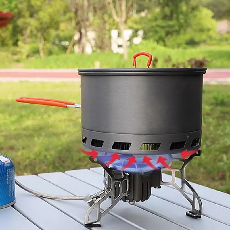 Outdoor Cooking Pot Compact Camping Pots Non-Stick Lightweight Portable Multipurpose for Fishing