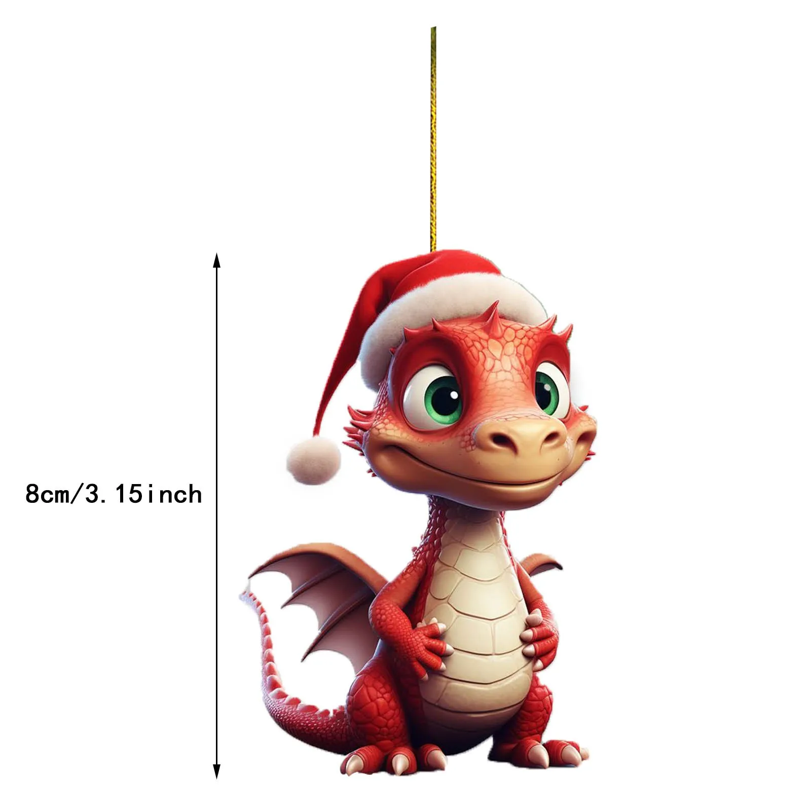 Ornament String Hang Dragon Baby Egg Hanging Ornament Christmas Tree Charm  Cute Car Pendant Decoration 2D Acrylic xmas gift 2024 - AliExpress