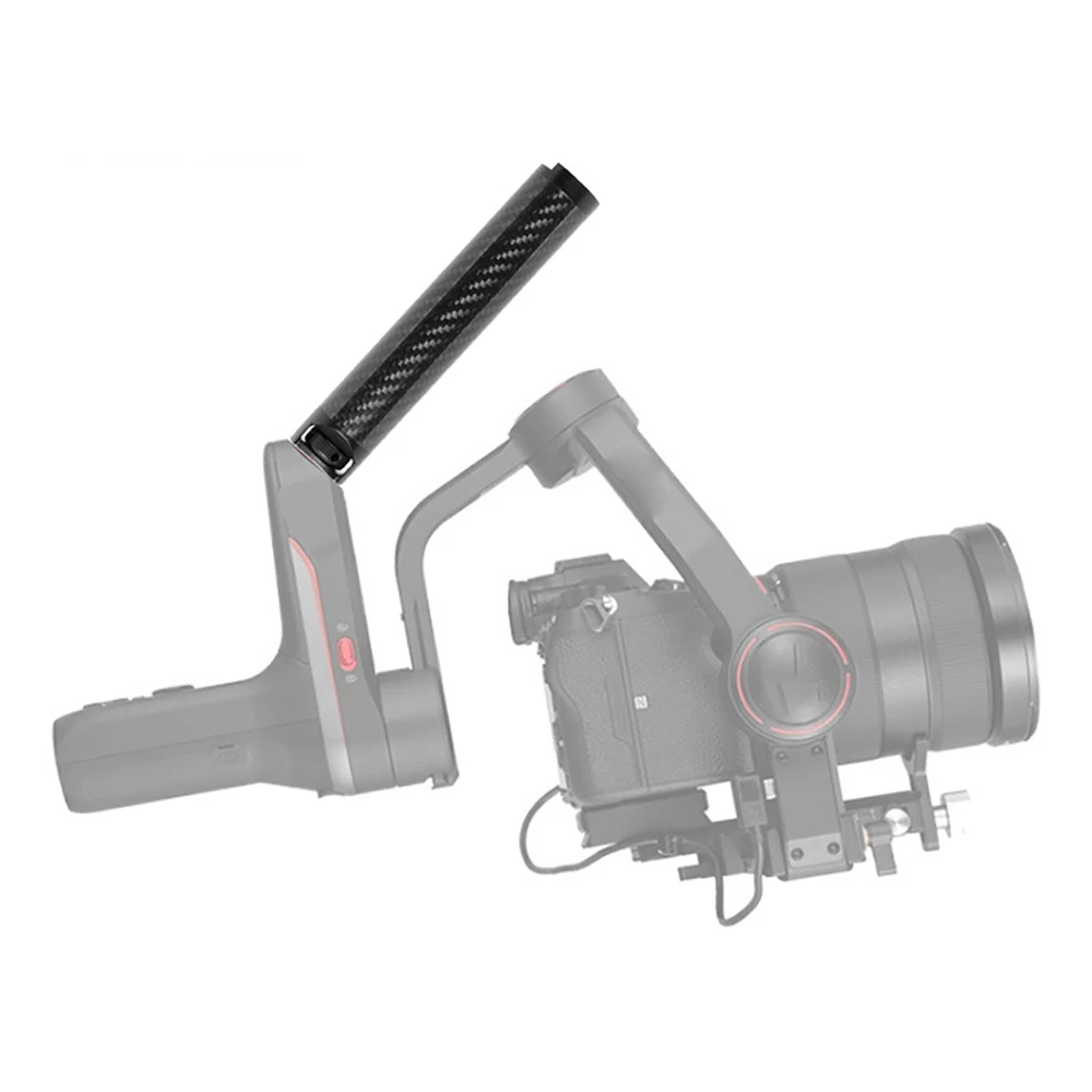 Carbon Fiber Handle Gimbal Grip Cold Shoe Mount Adapter for Zhiyun WEEBILL S LAB Stabilizer for Monitor Microphone camera gimbal stabilizer