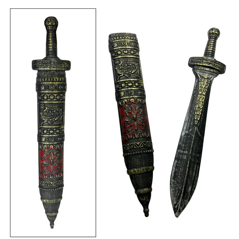 Vintage Roman Sword Toys Props Weapons Plastic Knives Costume Jewelry Cosplay Party Halloween Props