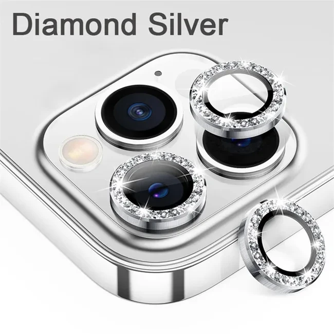 Glitter Bling Metal Camera Lens Protector Cover