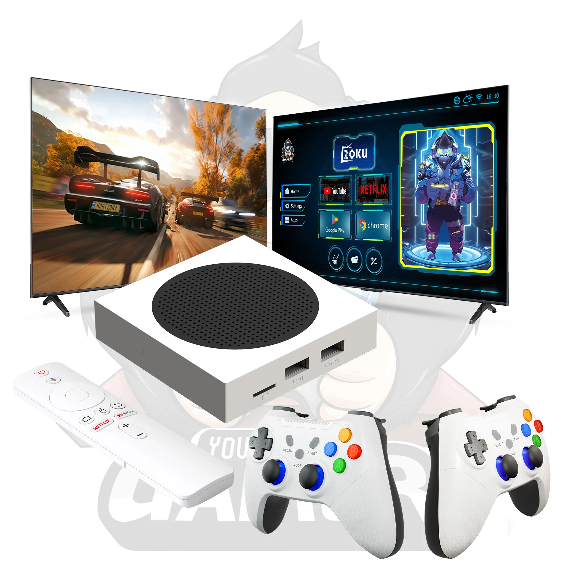 2025 New G8 Game Stick 128g 69000+Games 14+Simulators 5G Android Network Game Box Classic Video Player 2.4G Wireless Controller
