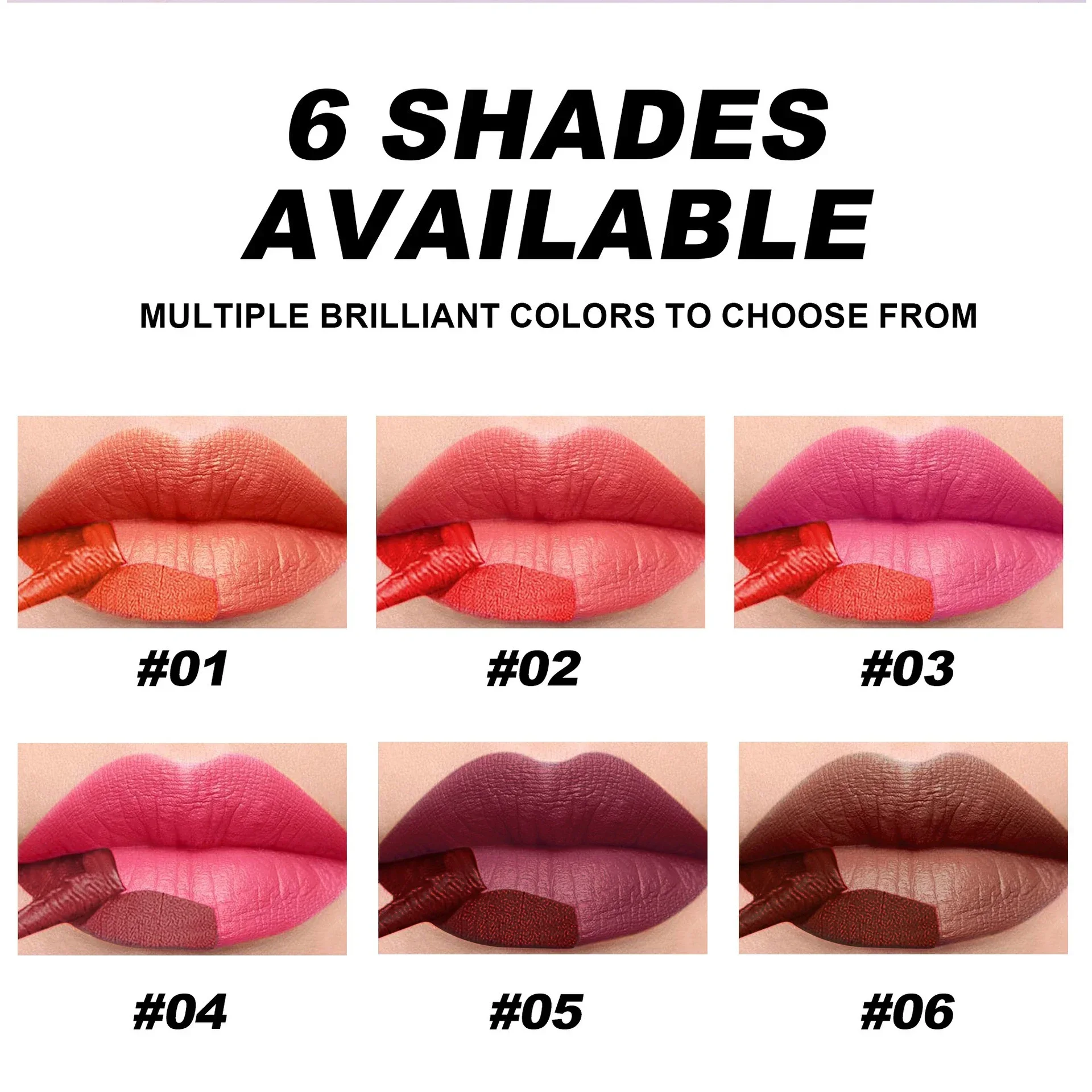 Waterproof Peel-off Lipgloss Matte Natural Mist Lip Tinted Long Lasting Lipstick Makeup Tattoo Glaze Tear Contour Stain Cosmetic 5